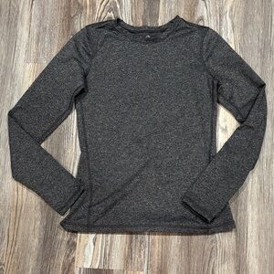 Dark Gray Long Active Sleeve Top